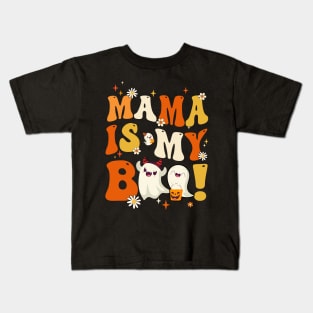 Groovy Mama Is My Boo Halloween Boys Girls Kids Youth Kids T-Shirt